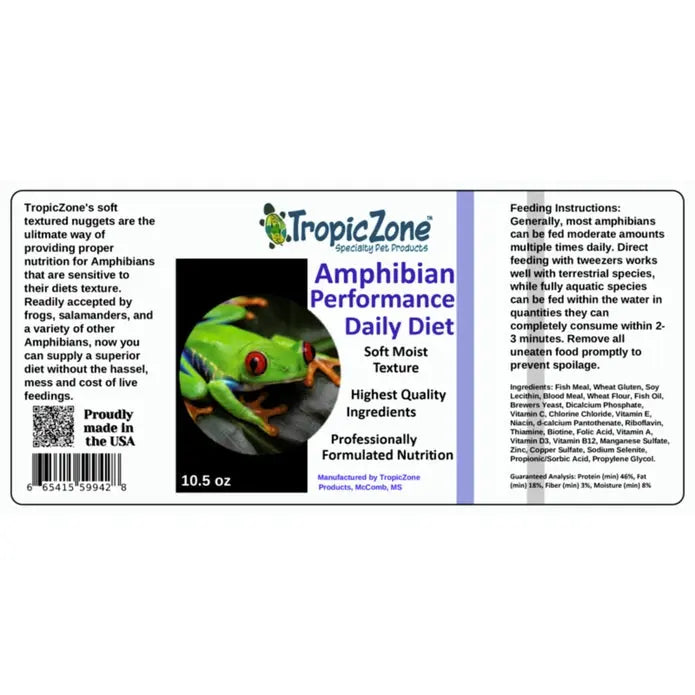 TropicZone Premium Soft Serve Diet for Amphibians
