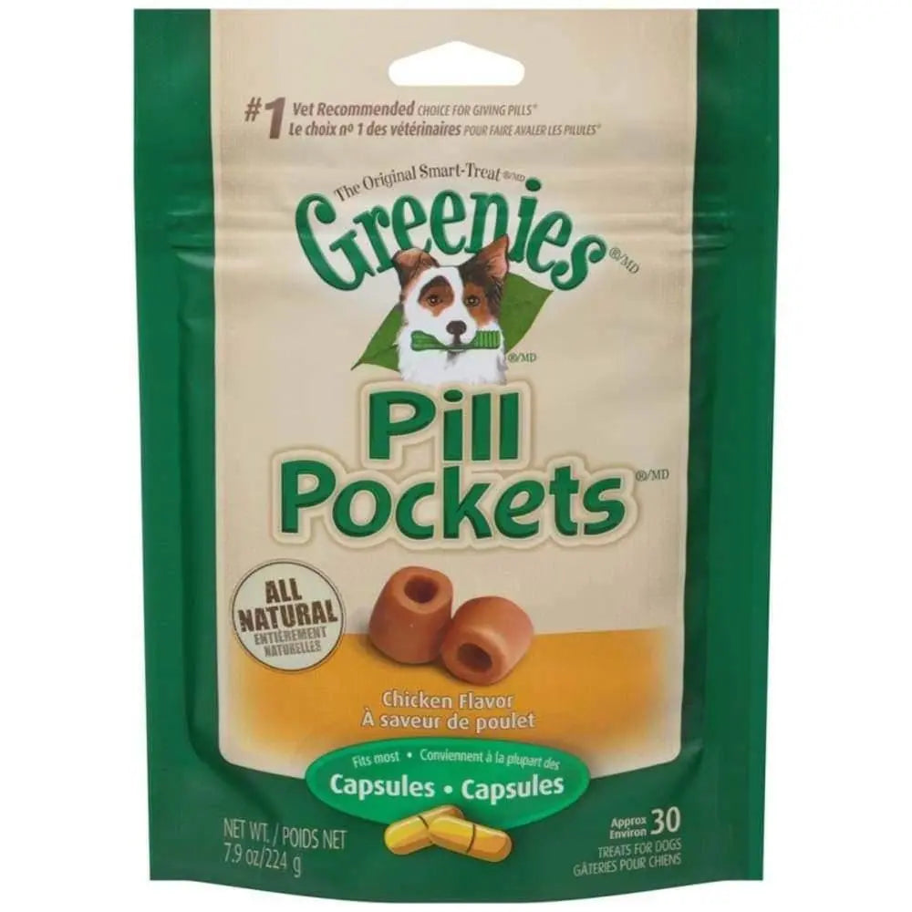Greenies Chicken - Flavored Pill Pockets: Ideal Dog Treats for Medication