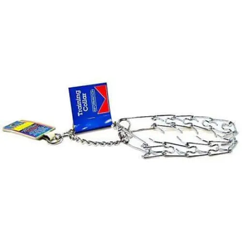 High - Strength Argon Welded Chrome Plated Titan Pinch Training Dog Collar