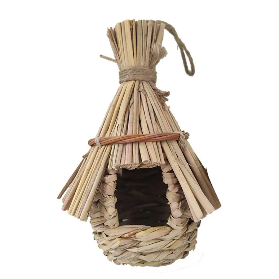 A & E Cages Natural Tiki Hut Style Finch Breeding and Hiding Nest