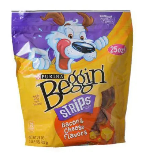 Purina Beggin' Strips Dog Treats - Irresistible Bacon & Cheese Flavor