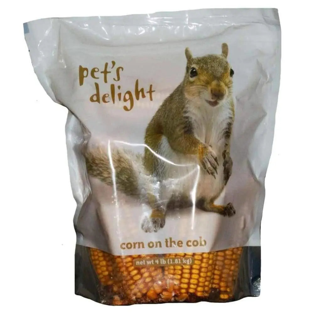 Volkman Seed Company's Winner's Cup Single - Kernel Dried Corn on the Cob Treats for Small Animals, Ideal for Squirrels, 4 - Unit Pack