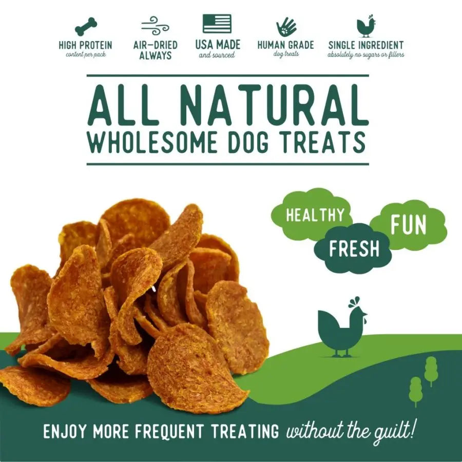 Beg & Barker All - Natural Air - Dried Whole Chicken Chip Dog Treats from USA