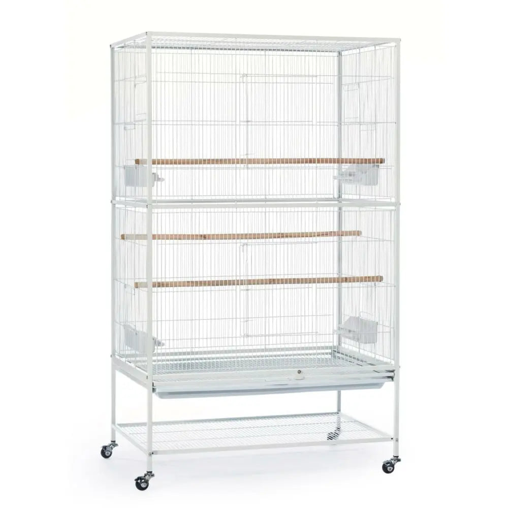 Prevue Pet Products Chalk White Small Bird Flight Cage F041 with Stand