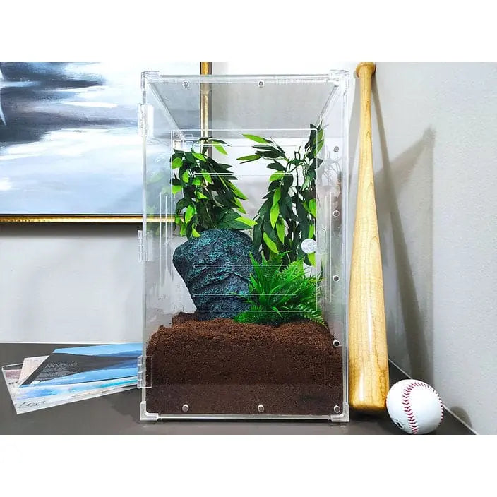 Extra Large Acrylic Two-Way Enclosure Terrarium Cage Tank Ideal for Gecko and Chameleon Reptile Breeding