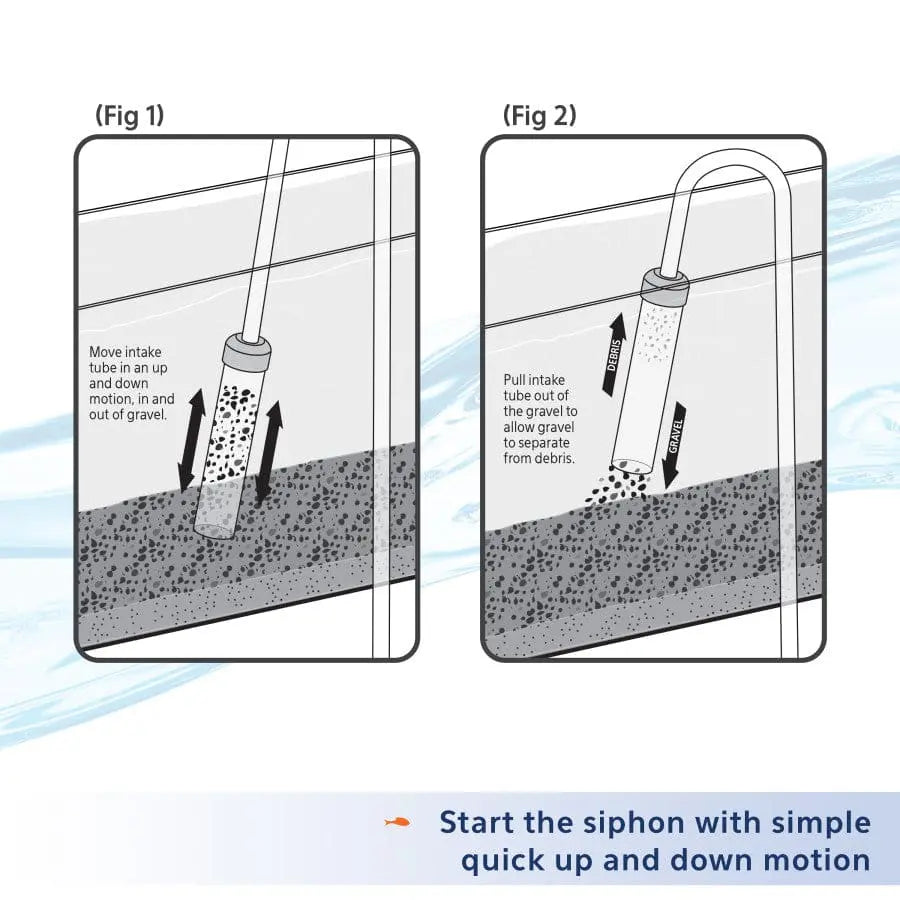 Aqueon Brand Aquarium Siphon Vacuum Gravel Cleaner for Maintaining Aquatic Environments