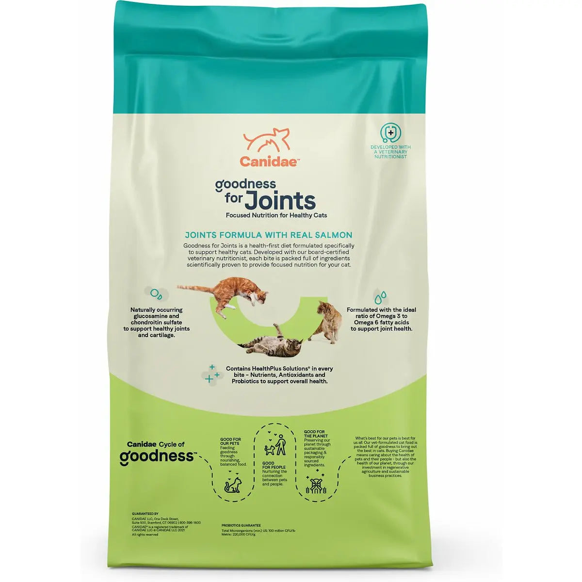 CANIDAE Premium Dry Cat Food Formula with Real Salmon for Joint Health