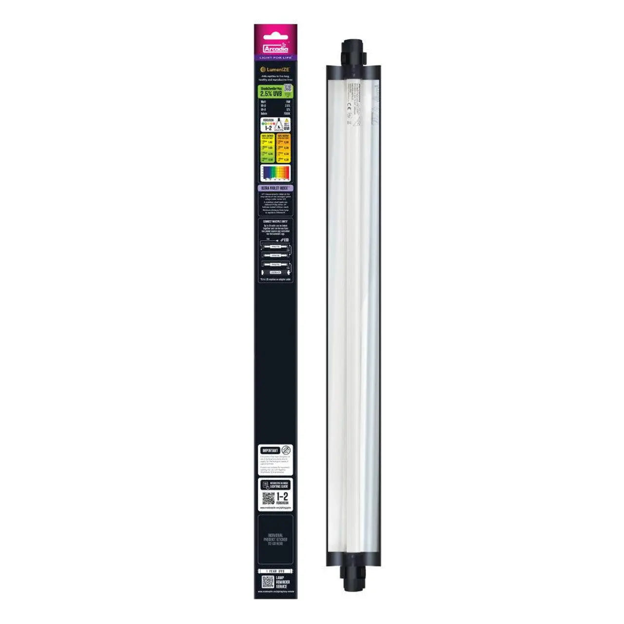 LumenIZE Professional T5 UVB Maximum Kit for Shade - Dwellers, Featuring 2.5% UVB Output and 14 - Watt Power