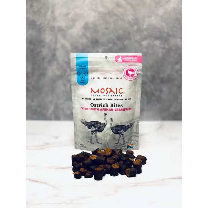 Mosaic Grapefruit - Infused South African Ostrich Bites for Dogs