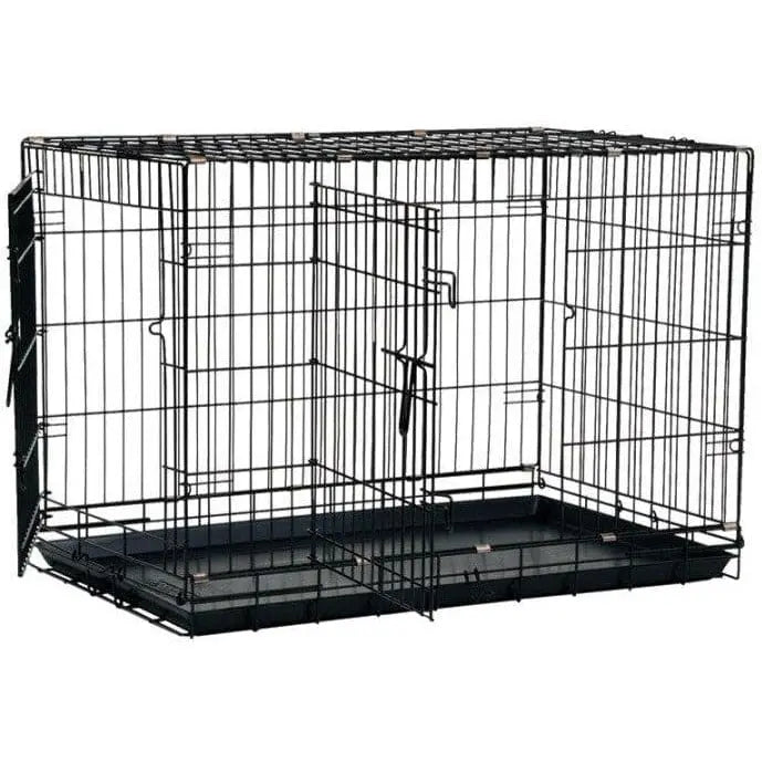 Precision Pet Products Heavy - Duty Hard - Sided Black 2 - Door Dog Crates for Optimal Pet Comfort