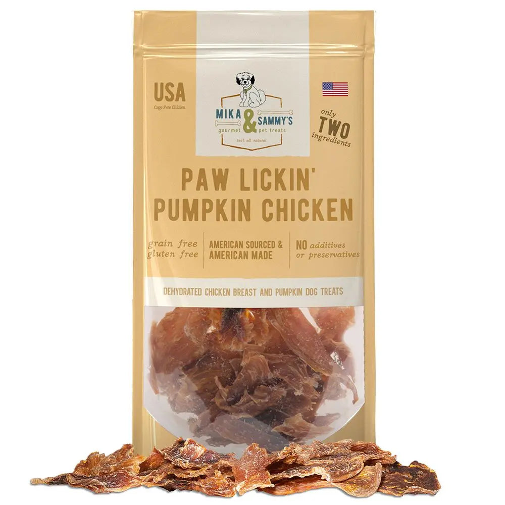 Mika & Sammy’s 5oz Grain - Free Dehydrated Pumpkin Chicken Dog Treats