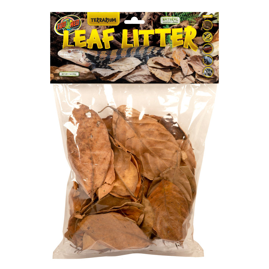 Zoo Med Natural Jackfruit Leaf Litter for Terrarium - The Ideal Addition to Your Bioactive Habitat