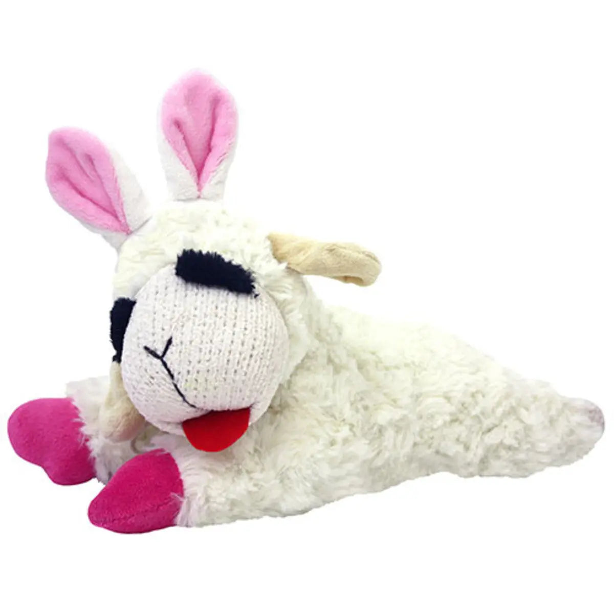 Multipet Easter-themed Lamb Chop Plush Dog Toys for Canine Companions