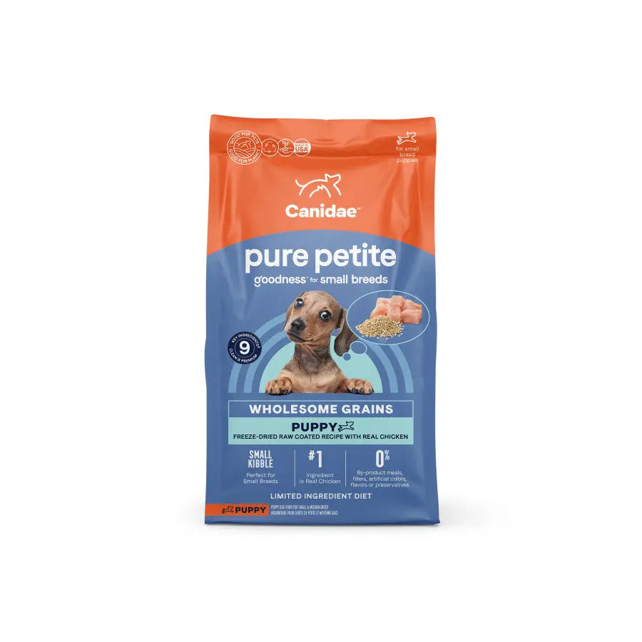 CANIDAE PURE Petite Goodness Freeze - Dried Chicken Puppy Dry Dog Food for Small Breeds, 4 lb