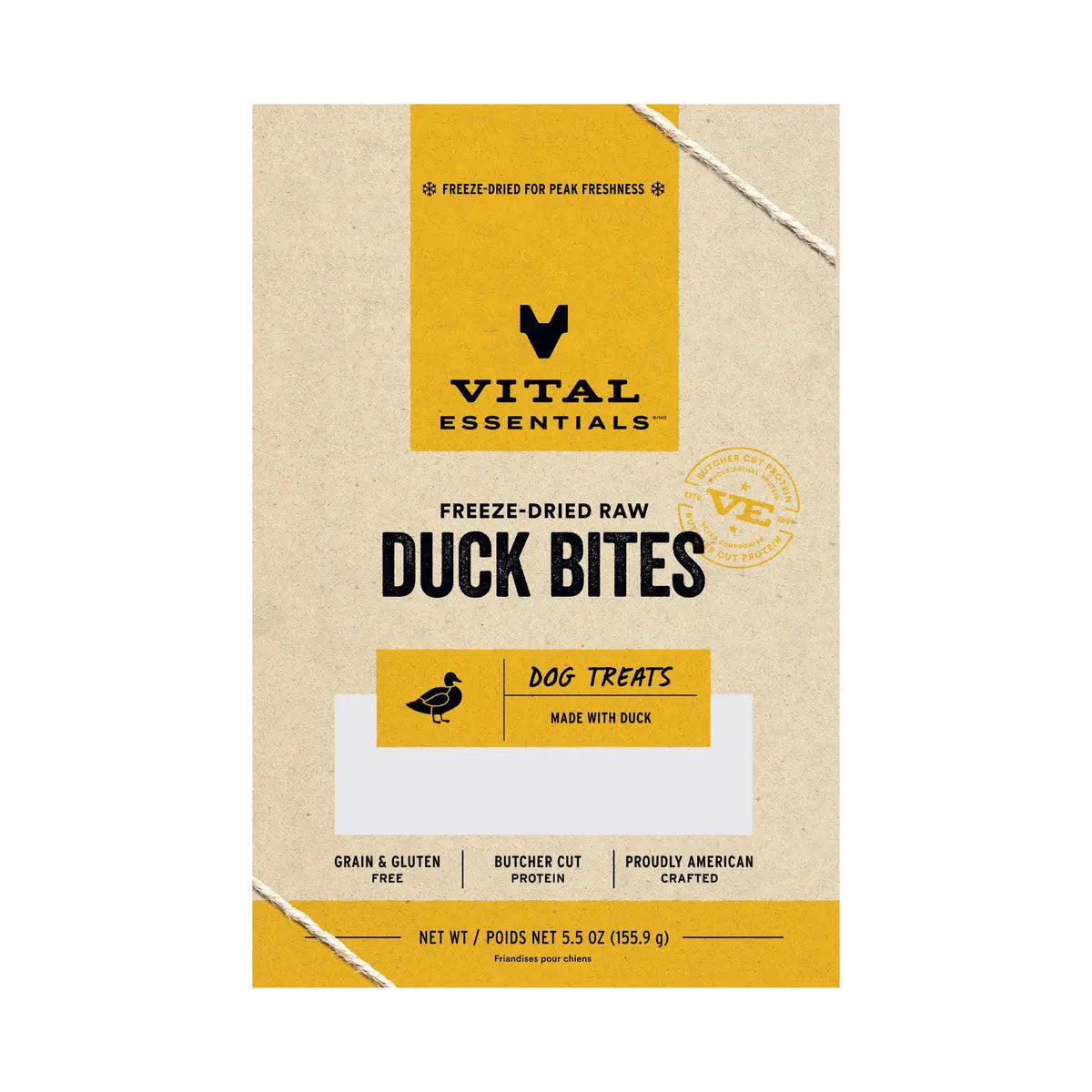 Vital Essentials® High - Quality Freeze - Dried Duck Bites for Dogs