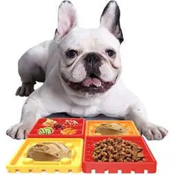 4-Piece Interlocking Poochie Butter Lick Pad for Relaxing Pets
