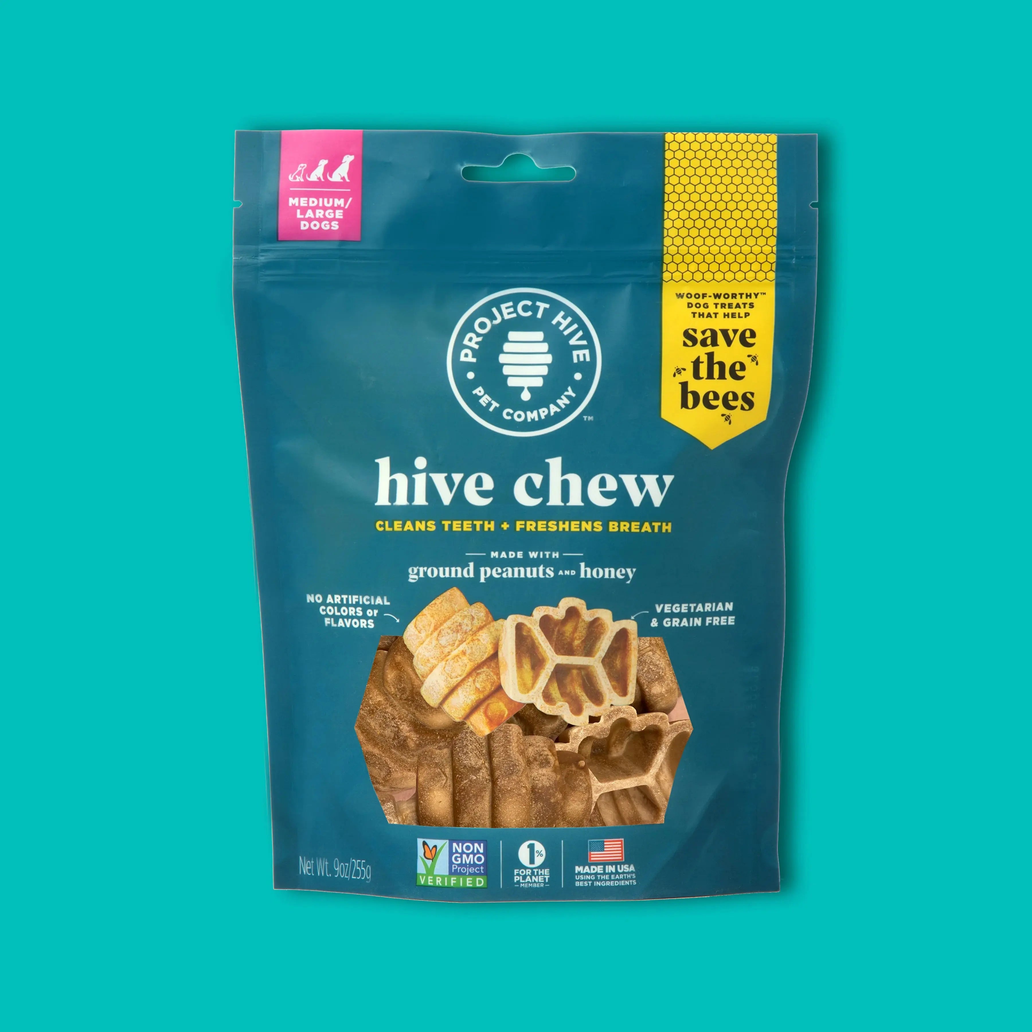 Project Hive Pet Company's Premium All - Natural Hive Dog Chew Treat