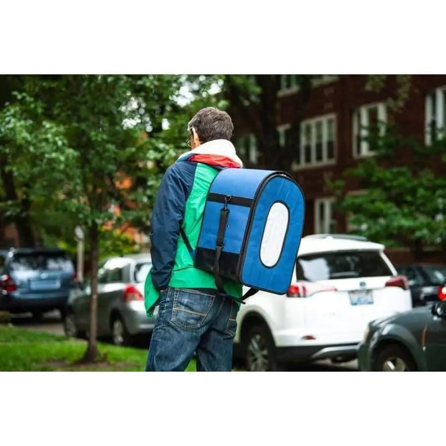 Prevue Pet Products Blue and Black Backpack-Style Bird Travel Carrier with Convenient Features