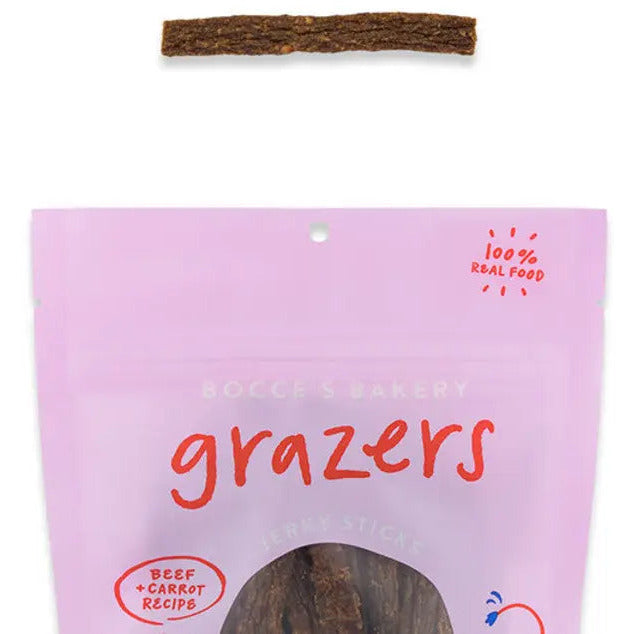Bocce's Bakery 4oz All - natural High - protein Beef Jerky Sticks Dog Treats