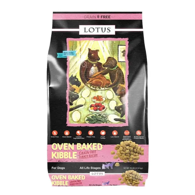 Lotus Grain-Free Oven-Baked Dry Dog Food with Turkey Recipe