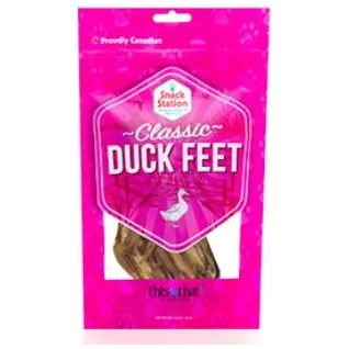 This & That Snack Station Premium Dehydrated Duck Feet Dog and Cat Treats