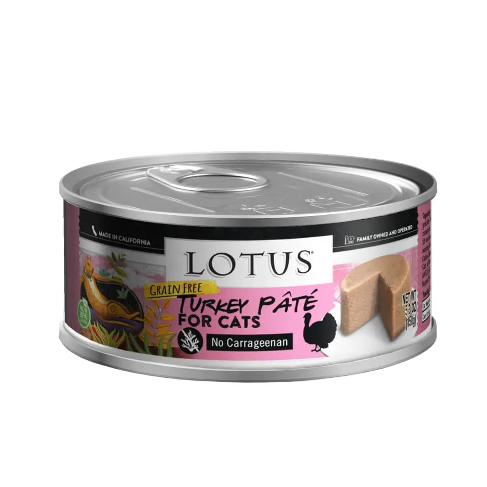 Grain-Free Canned Lotus Turkey Pate Cat Food for All Life Stages