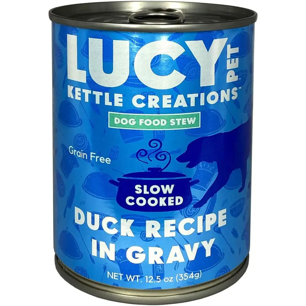 Lucy Pet Products Kettle Creations Recipe in Delicious Gravy Wet Dog Food Pack of 12 Cans, Each 12.5 Ounces