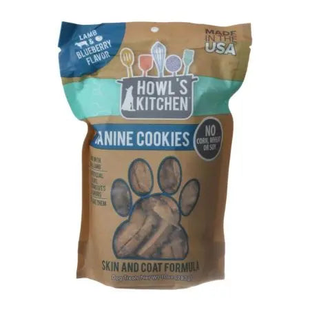 Howl's Kitchen Canine Lamb & Blueberry Skin & Coat Formula Cookies