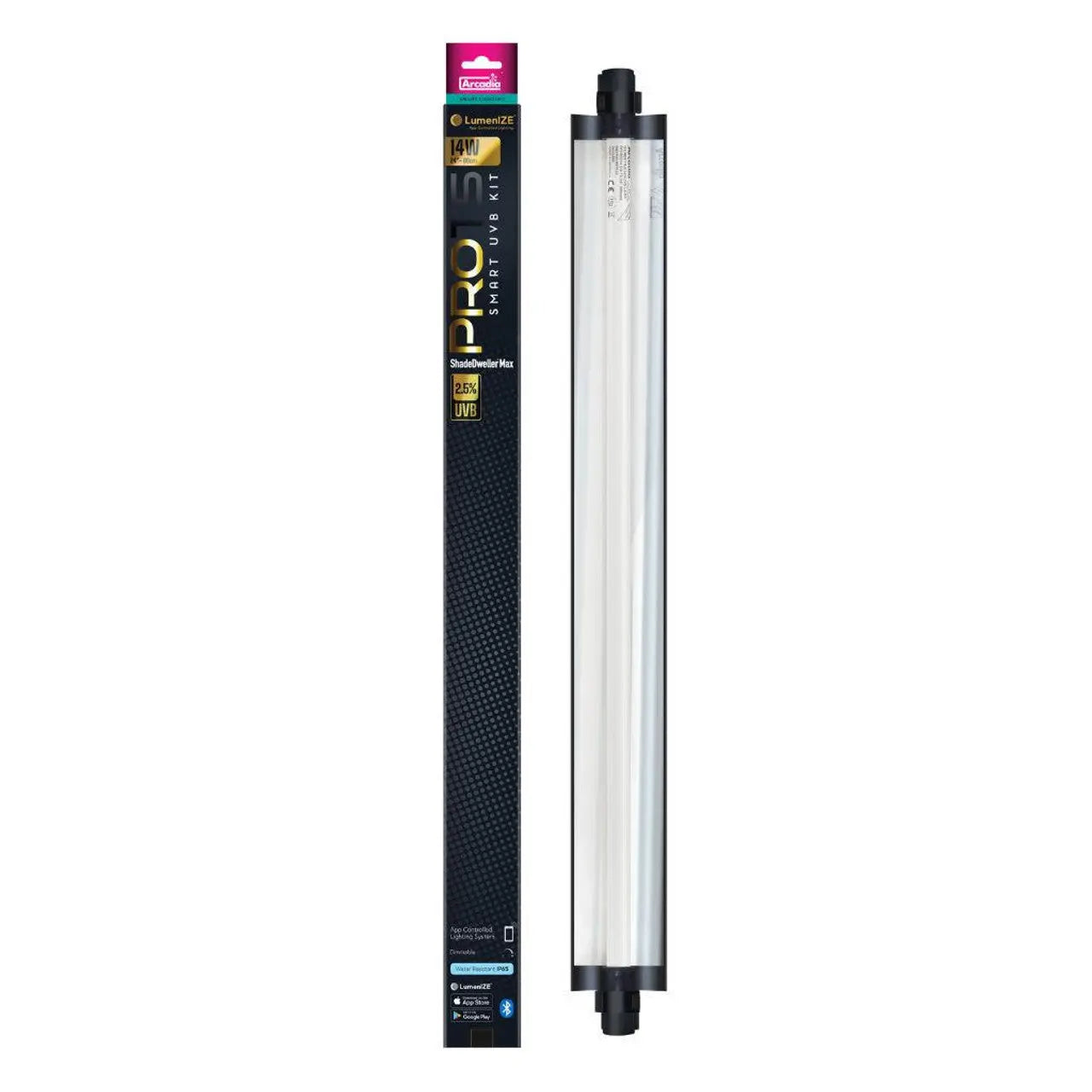 LumenIZE Professional T5 UVB Maximum Kit for Shade - Dwellers, Featuring 2.5% UVB Output and 14 - Watt Power