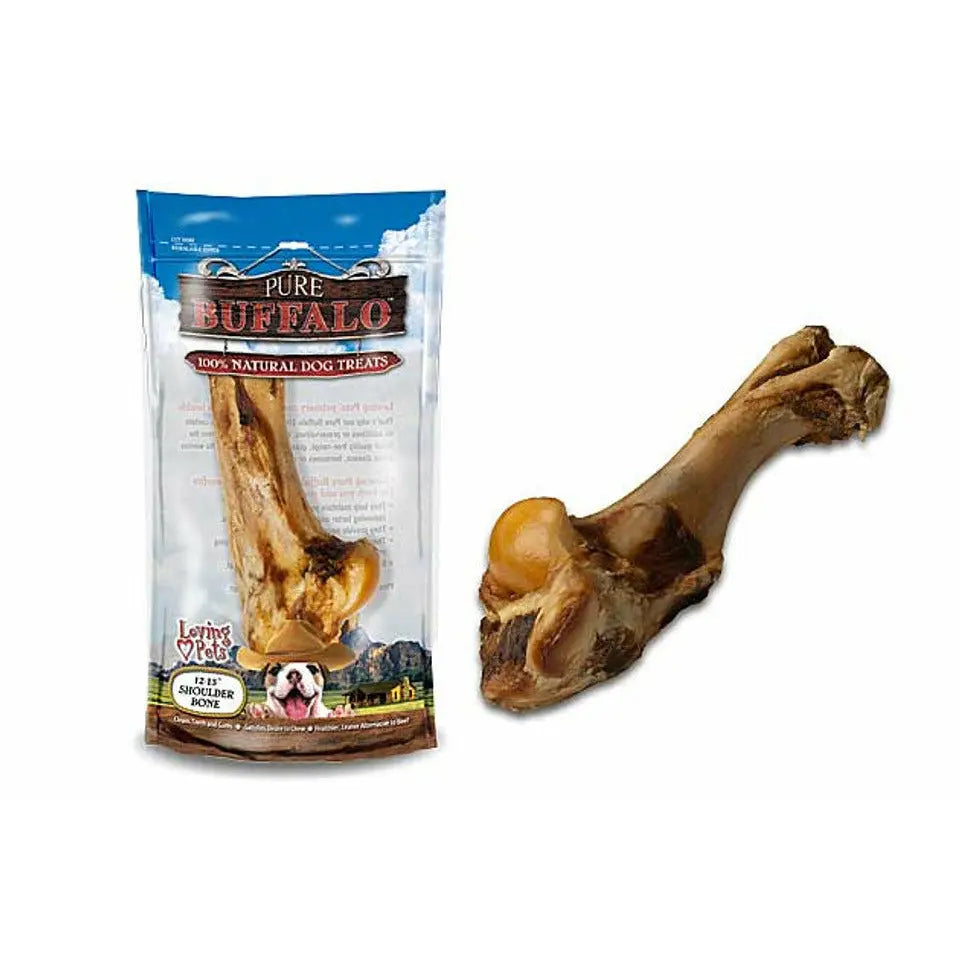 Loving Pets High - Quality Free - Range Pure Buffalo 12 - 13 Shoulder Bone Dog Treats