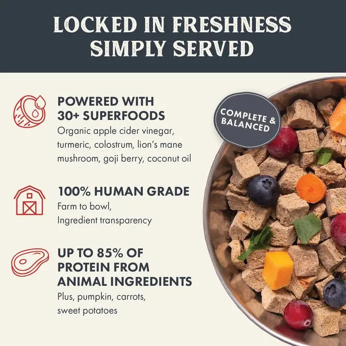 Healthy Extension Gently Air - Dried Premium Beef Recipe Dog Food, 2 - Pound Bag for Canine Nutrition