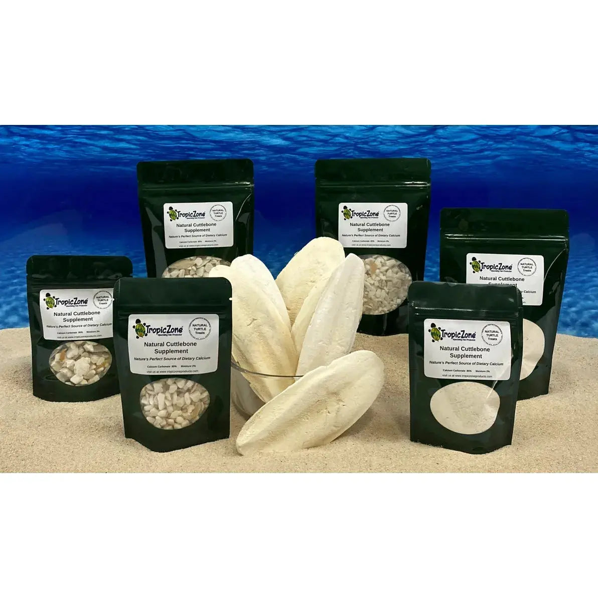TropicZone Premium Natural Cuttlebone for Turtles and Tortoises