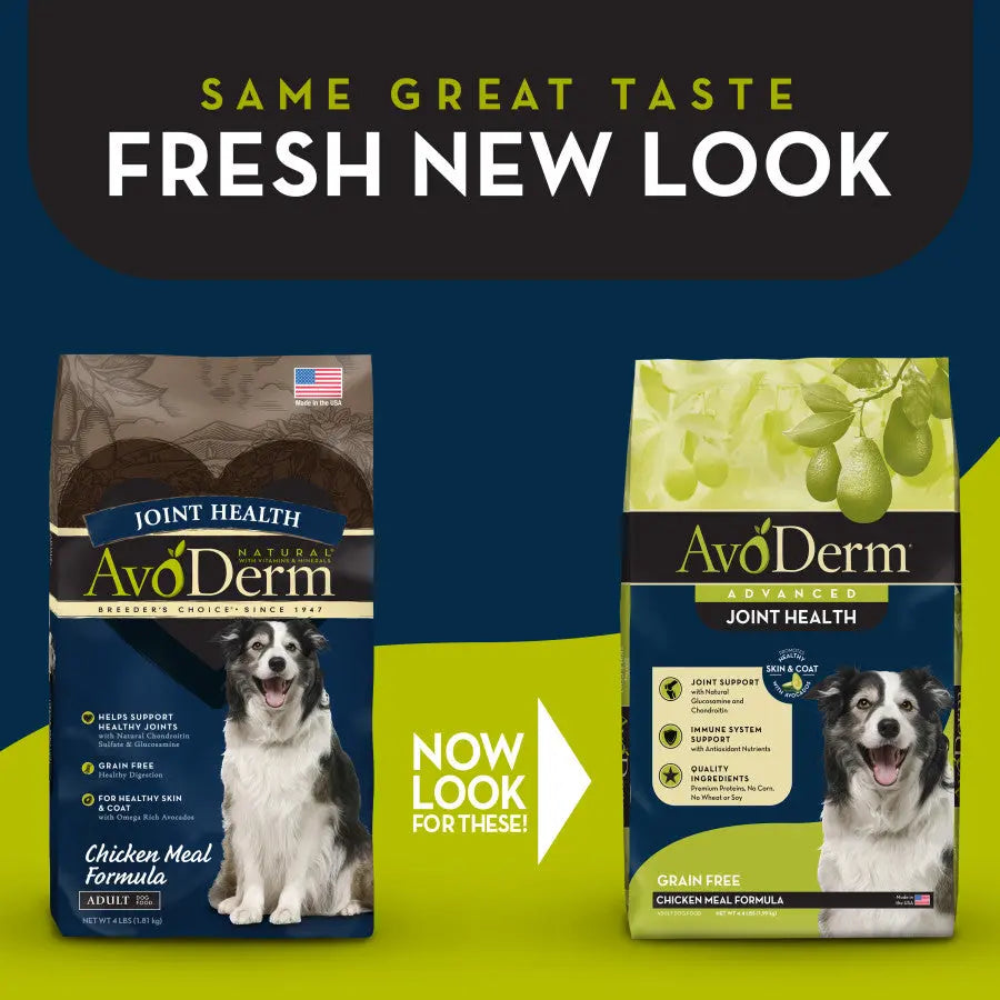 AvoDerm High - Quality Grain - Free Dry Dog Food with Chicken Meal for Joint Health