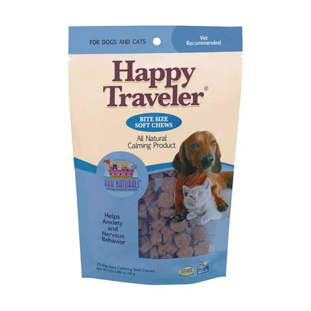 Ark Naturals® Premium Soft Chews for Cats and Dogs - Happy Traveller, 8 Ounce Pet Calming Treats