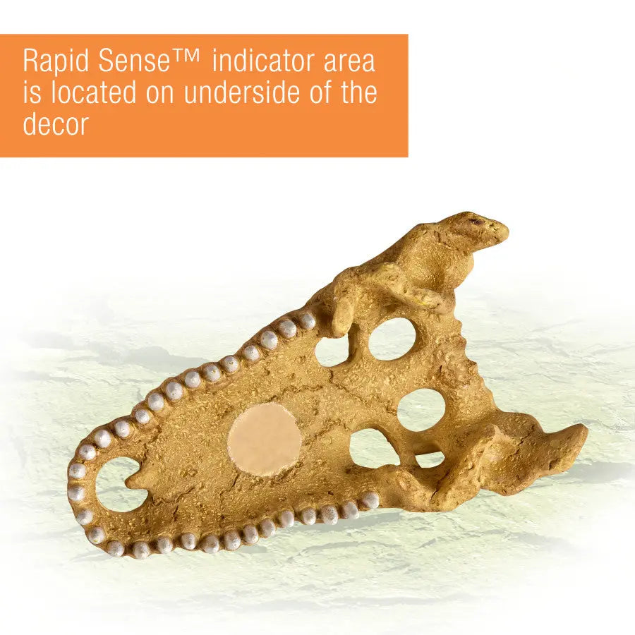 Zilla Decorative Crocodile Skull Rapid Sense Reptile Supply for Optimal UV Detection