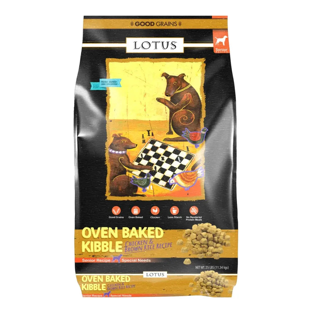 Lotus Senior Dog Special Needs Recipe - Wholesome Oven - Baked Dry Dog Food