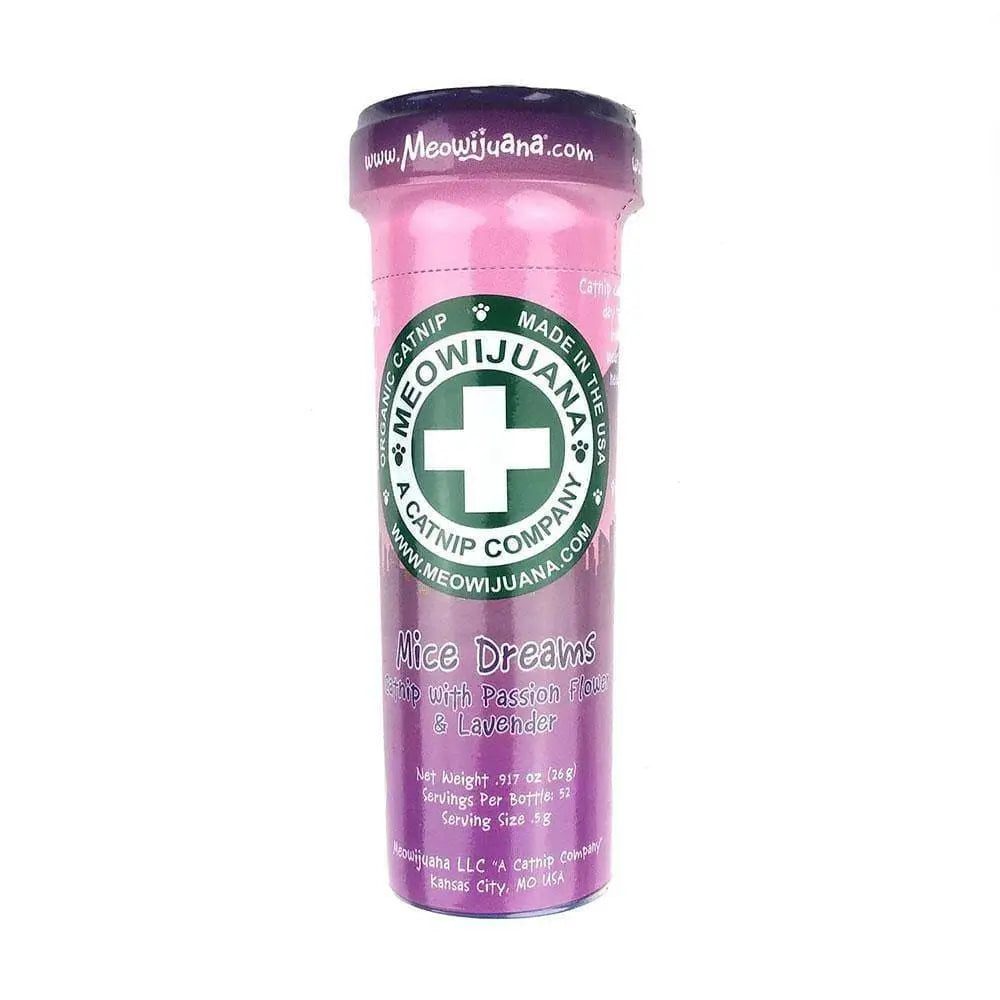 Meowijuana® Premium Cat Blend: Passion Flower, Lavender & Catnip - 26 Gm Mice Dreams