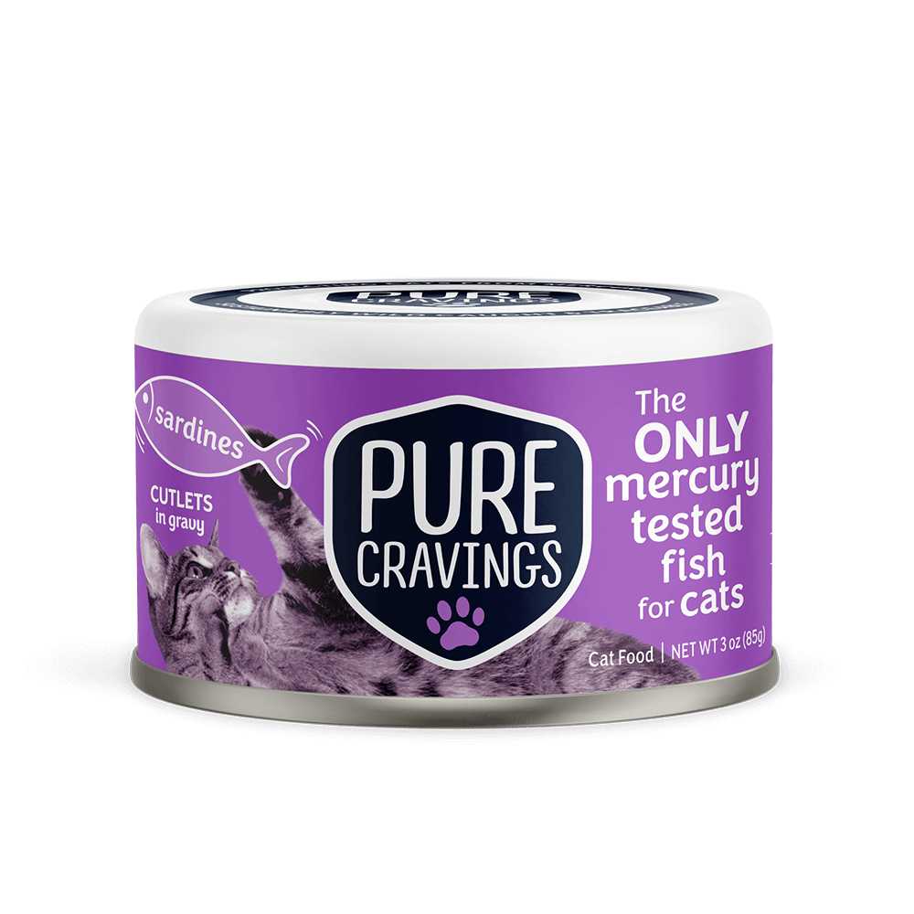 Pure Cravings Innovative Wild Sardine Cutlets in Gravy Wet Cat Food, 12pk of 3oz Cans
