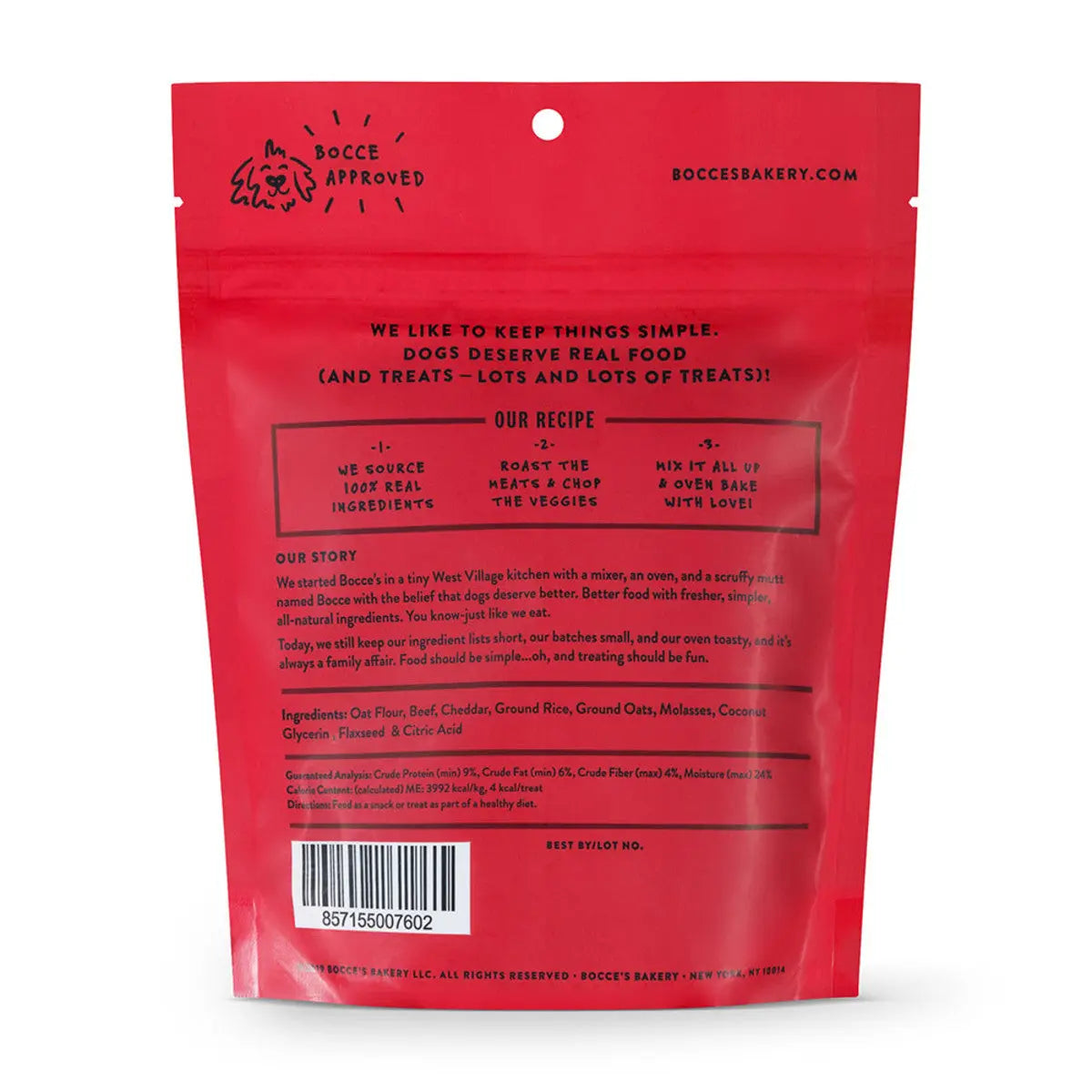 Bocce's Bakery 6oz Wheat-Free Real Ingredient Training Bites for Dogs