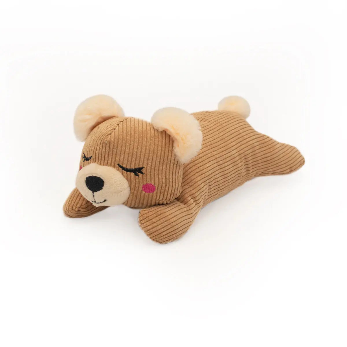 ZippyPaws Snooziez Quiet Squeaking Dog Toys with Exclusive Shhhqueaker for Peaceful Play