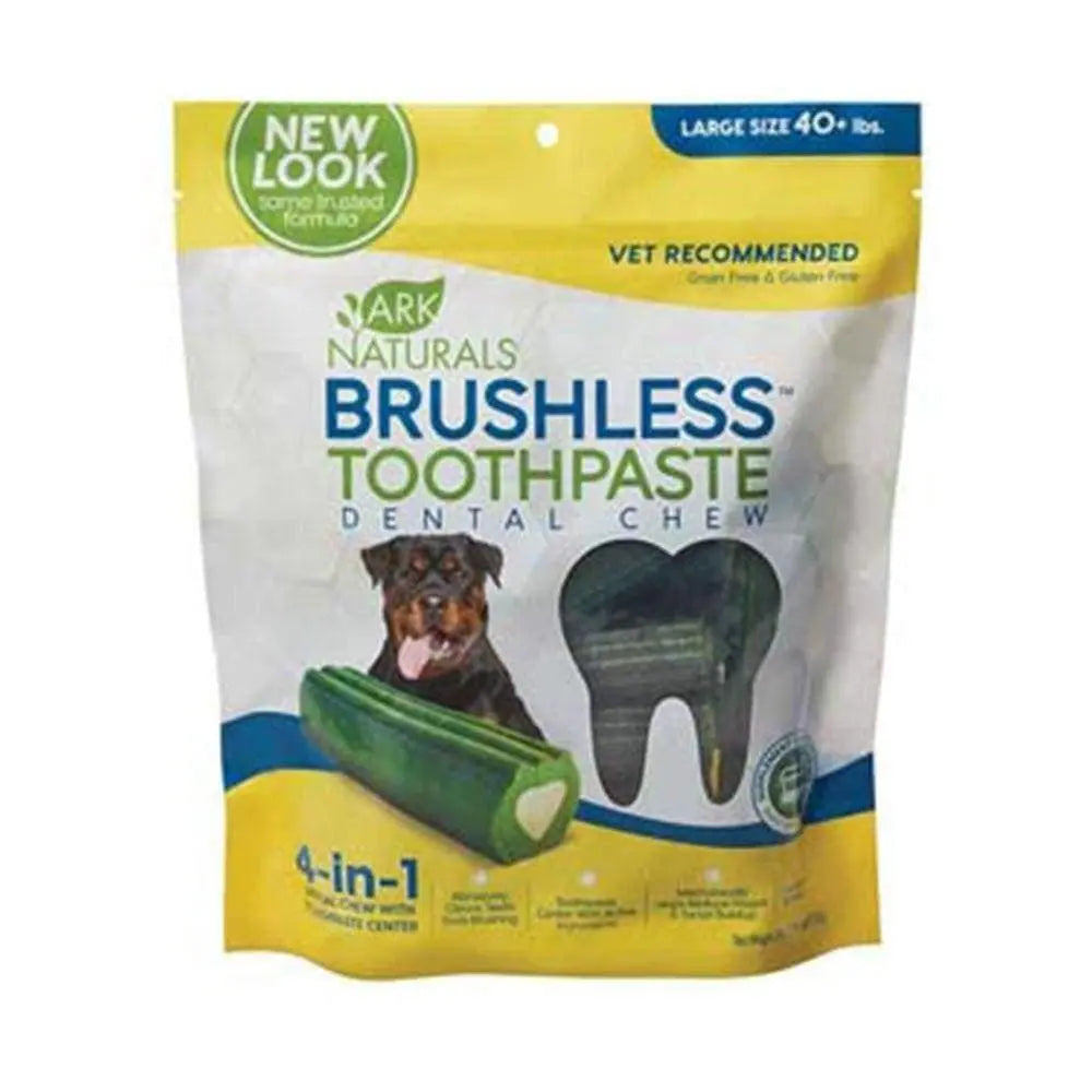 Ark Naturals® Large-Sized 18 Oz Brushless™ Toothpaste Dental Chews for Dogs - Ideal Canine Oral Hygiene Solution