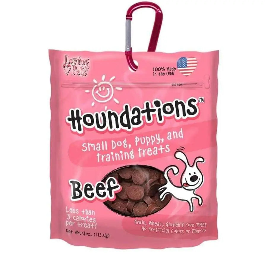 Loving Pets 4 oz Bite-Size Soft Beef Chew Dog Treats for Training