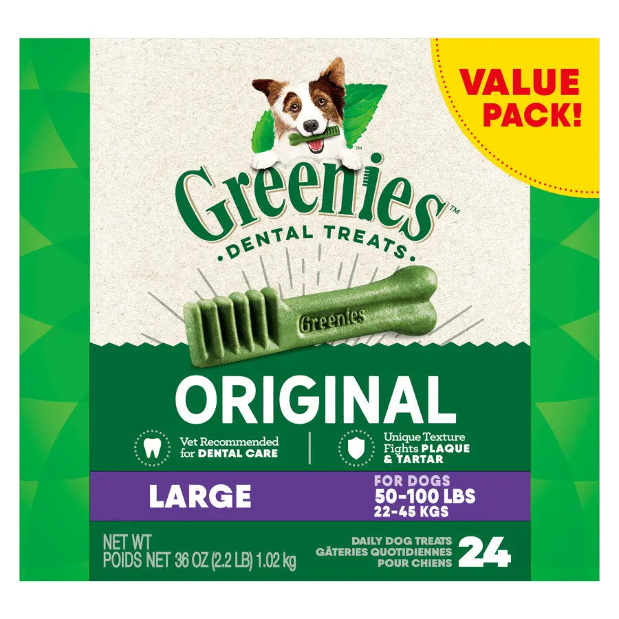 GREENIES Original Natural Dental Chews for Dogs: Oral Health Treats
