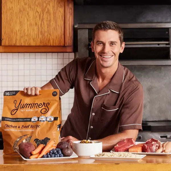 Yummers Premium Freeze - Dried Chicken and Beef Recipe Dog Food for Canine Delight