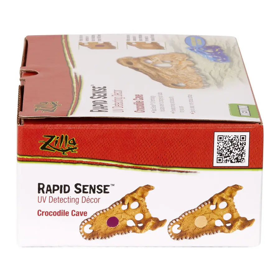 Zilla Decorative Crocodile Skull Rapid Sense Reptile Supply for Optimal UV Detection