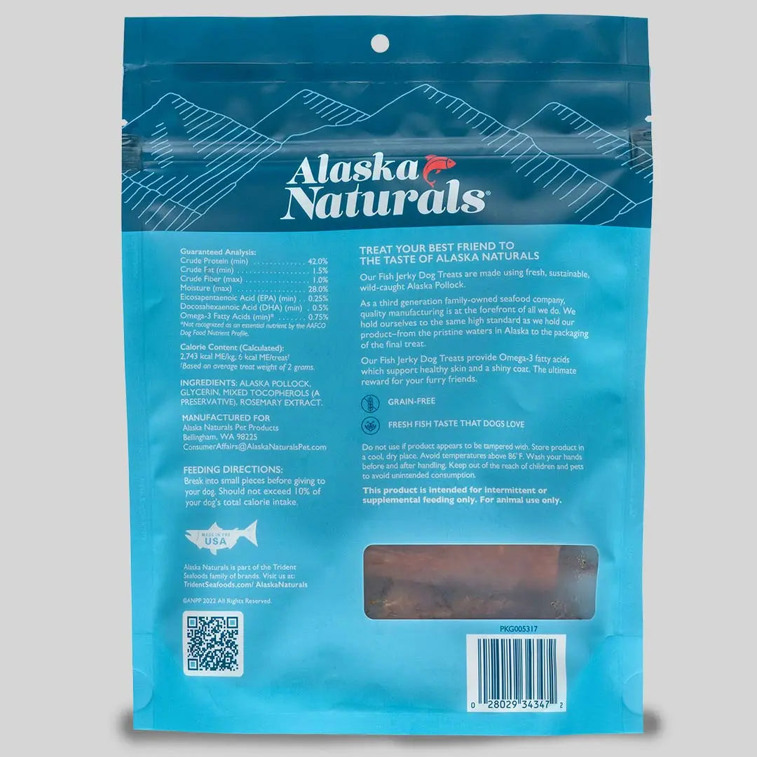 Alaska Naturals High - Quality Pollock Jerky Pet Dog Treats, 4 Ounce Pack