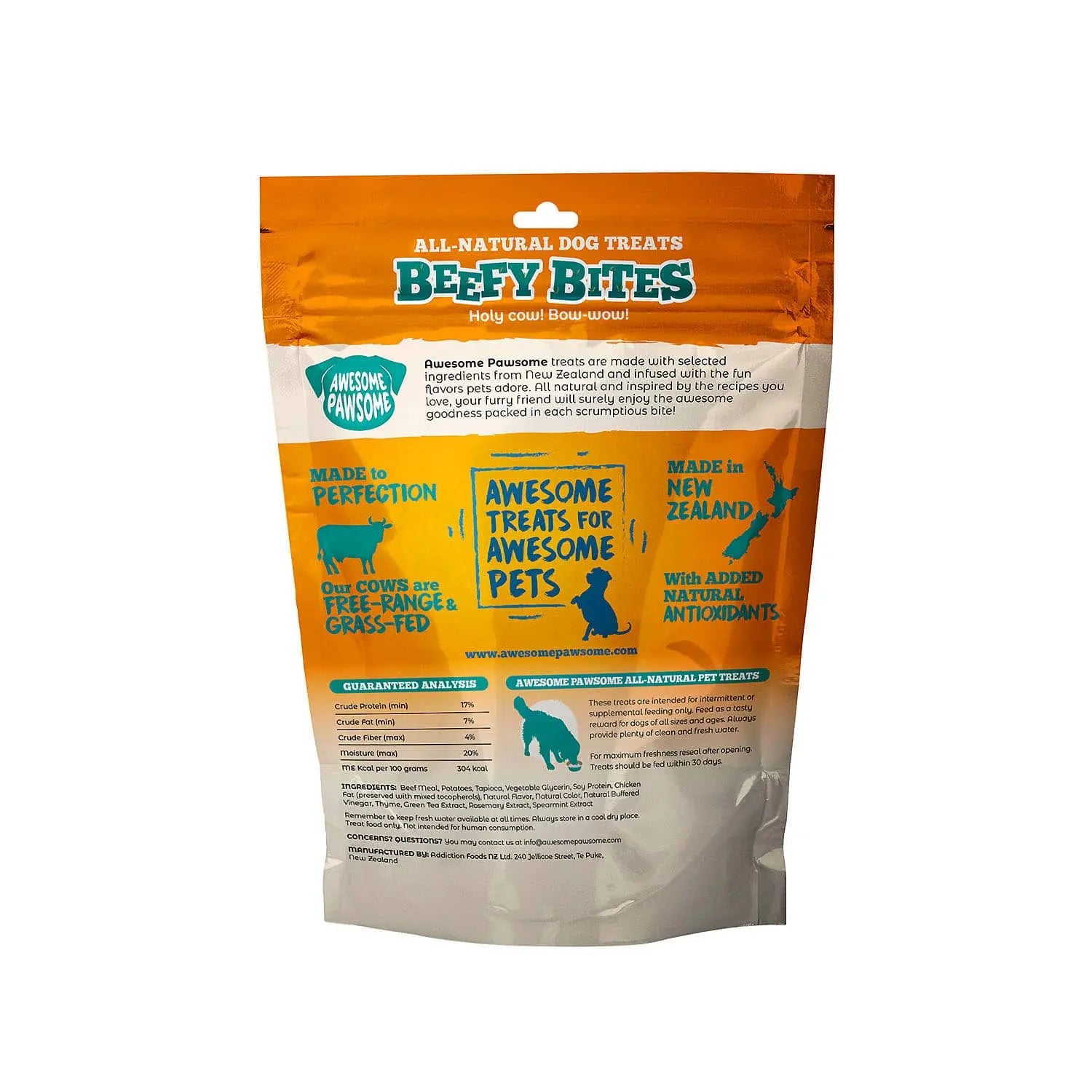 Incredibly Delicious Grass - Fed Free - Range New Zealand Beefy Dog Treats, 3oz Awesome Pawsome Variety