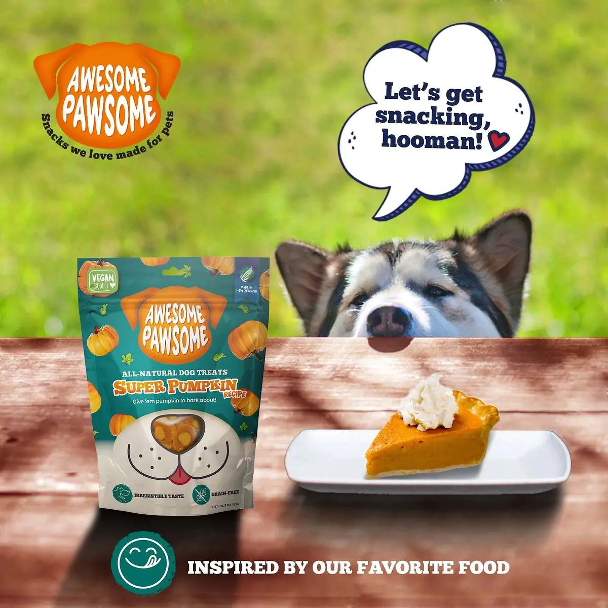 Incredibly Delightful Super Pumpkin Recipe Dog Treats - 3 Ounce Pack