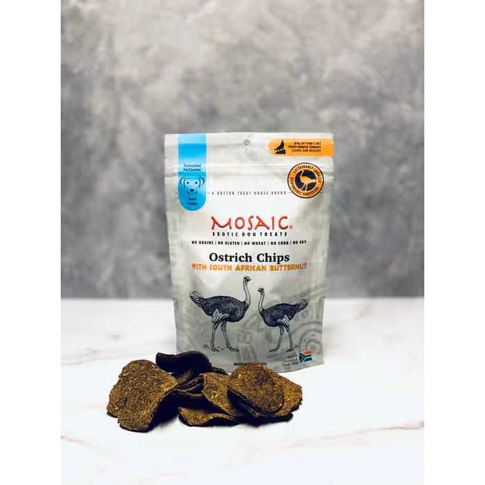 Mosaic South African Butternut - Infused Ostrich Chips: Healthy Dog Treats