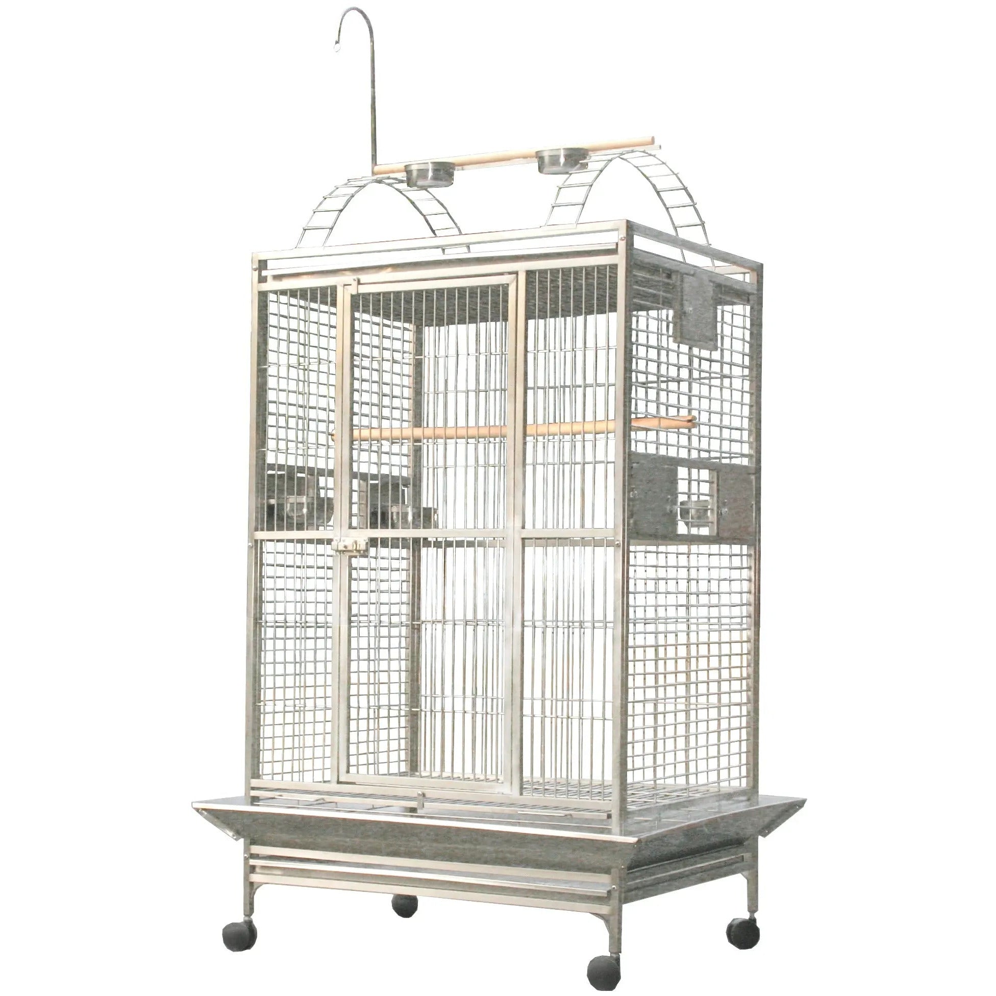 A & E Cages High - Quality 304 Stainless Steel Bird Cage with PlayTop